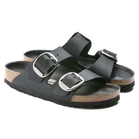 SANDALI  BIRKENSTOCK ARIZONA SFB LEATHER 752483 BLACK 