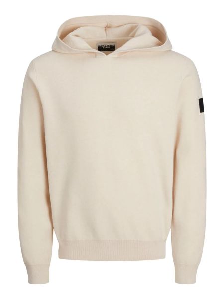 FELPA Uomo LEVIS A1008 0014 - SKATE HOODED ANGORA DOTS CREAM AND RED 