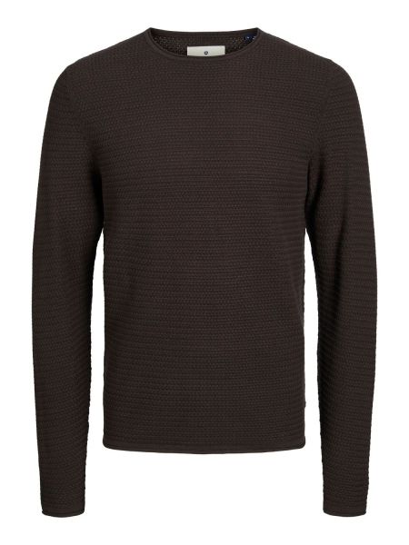 MAGLIE Uomo JACK&JONES 12216817 MERINO CREW GREIGE 