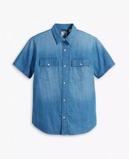 CAMICIE Uomo JACK&JONES 12249236 MILLER BLUE DENIM 