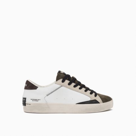 SNEAKERS Uomo DATE M411-HL-CA-WY - HILL LOW CALF WHITE-GRAY 