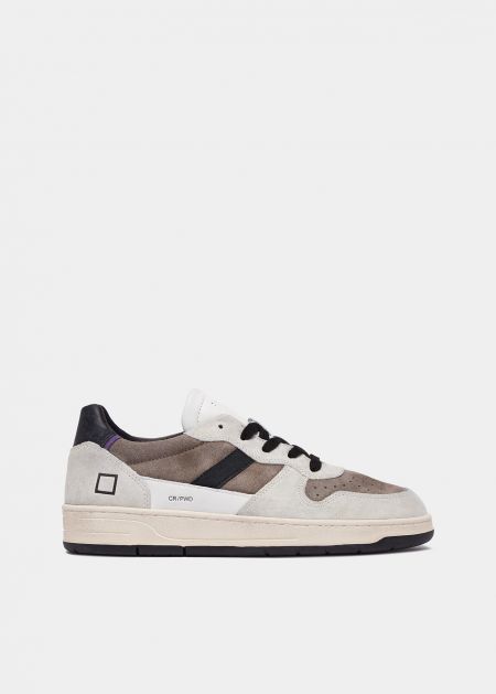 SNEAKERS Uomo DATE M411-C2-NT-WB - COURT 2.0 NATURAL WHITE/BLACK 