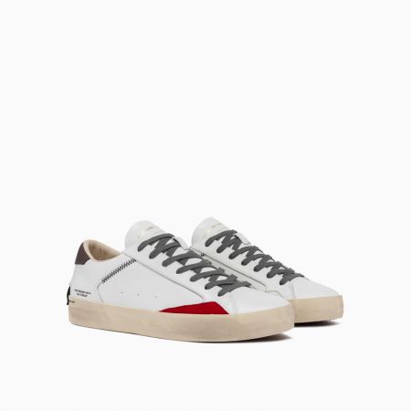 SNEAKERS Uomo DATE M411-C2-NT-WI - COURT 2.0 NATURAL WHITE-CUOIO 