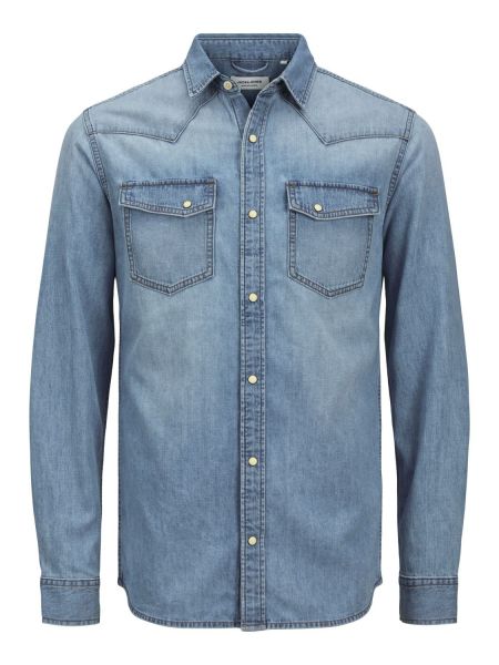 CAMICIE Uomo G-STAR D23616-D252 SLIM DENIM G749 WORN IN WINDWARD 