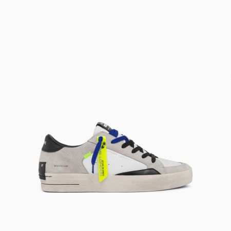 SNEAKERS Uomo DATE M411-C2-VC-TS - COURT 2.0 VINTAGE CALF WHITE-WASABI 