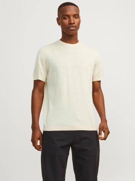 MAGLIE Uomo JACK&JONES Premium 12217199 JPRBLAWILBERT WHITE SAND 