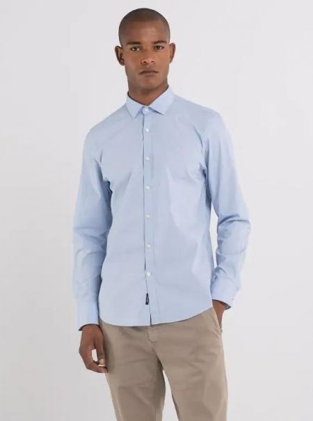 CAMICIE Uomo JACK&JONES Premium 12251673 PARKER LINEN SKYWAY 