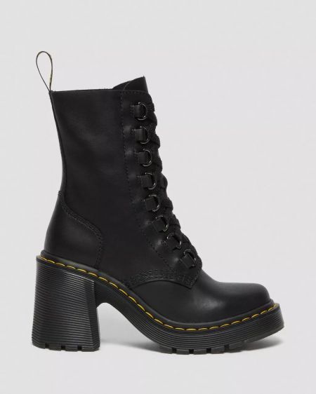 TRONCHETTO E STIVALETTO  DR. MARTENS 24479001 - 1460 MONO PASCAL BLACK 