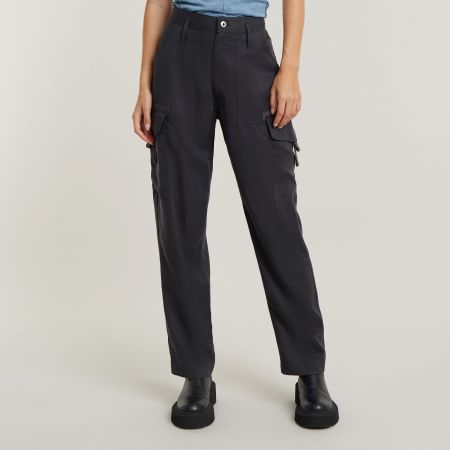 PANTALONI Donna JJXX 12258448 RLX HW LOGO PANTS MOONBEAM 