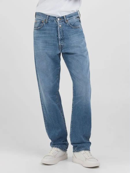 JEANS Uomo REPLAY M914Q .000.141 706 - AMBASS 007 12 OZ DEEP BLUE 