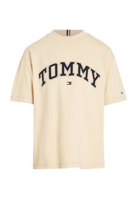 T-SHIRT  TOMMY HILFIGER KS0KS00202 ESSENTIAL YBR WHITE 