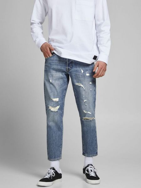 JEANS Uomo JACK&JONES 12249136 GLEEN BLUE DENIM 