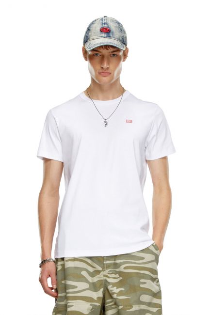 T-SHIRT Uomo DIESEL A15056 0AIJU - T-ADJUST 141 BRIGHT WHITE 