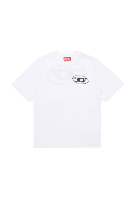 T-SHIRT  TOMMY HILFIGER KB0KB09276 PRINT REG LS YBS WHITE 