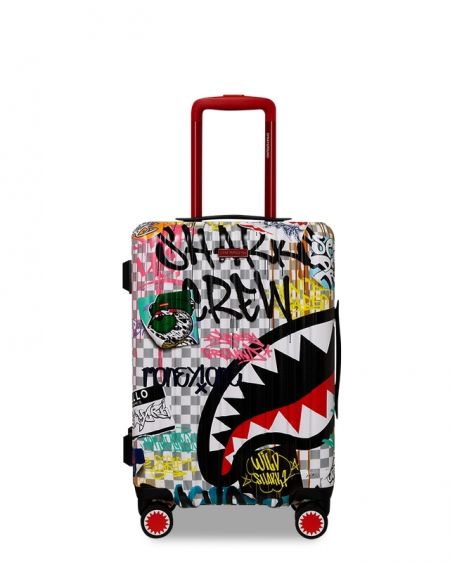 VALIGIA E TROLLEY  SPRAYGROUND 910CL221NSZ DRIP CHECK SHARK HARDSHELL 