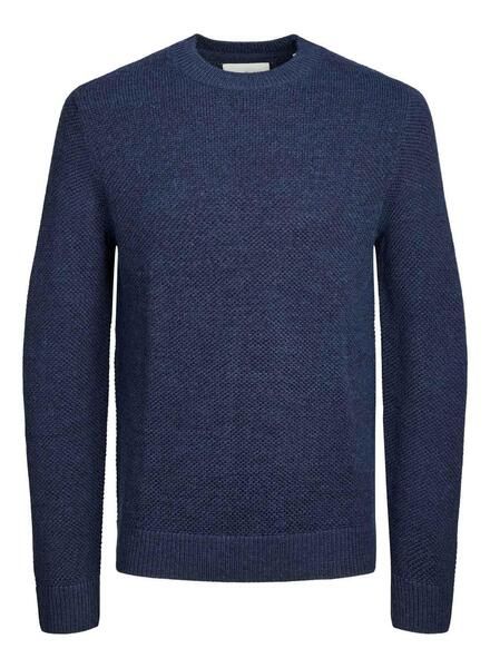 MAGLIE Uomo JACK&JONES 12260386 MASON KNIT DARK GREY MELANGE 